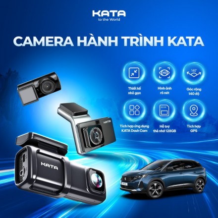 Camera hành trình Peugeot 3008 KATA nhỏ gọn, chất lượng